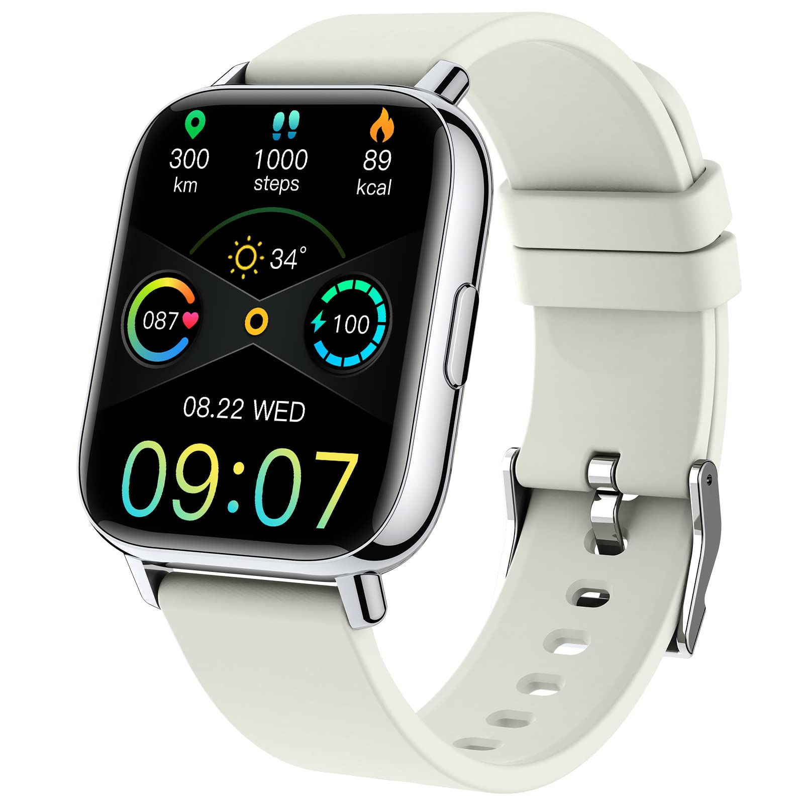 Jxrev Smart Watch, Fitness Tracker Watch for Men Women, 1.69'' Touch Smartwatch