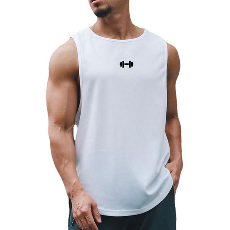 Thumbnail: Summer Men's Gym Tank Top Fitness Training Clothing Quick-drying Loose Bodybuild