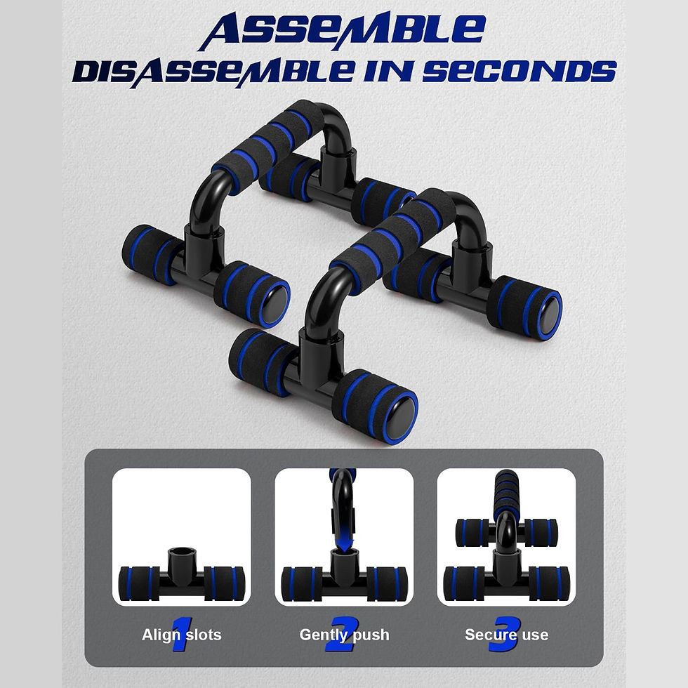 Thumbnail: 1pair U-shaped Push-up Rack Fitness Equipment Hand Sponge Grip Muscle Training P