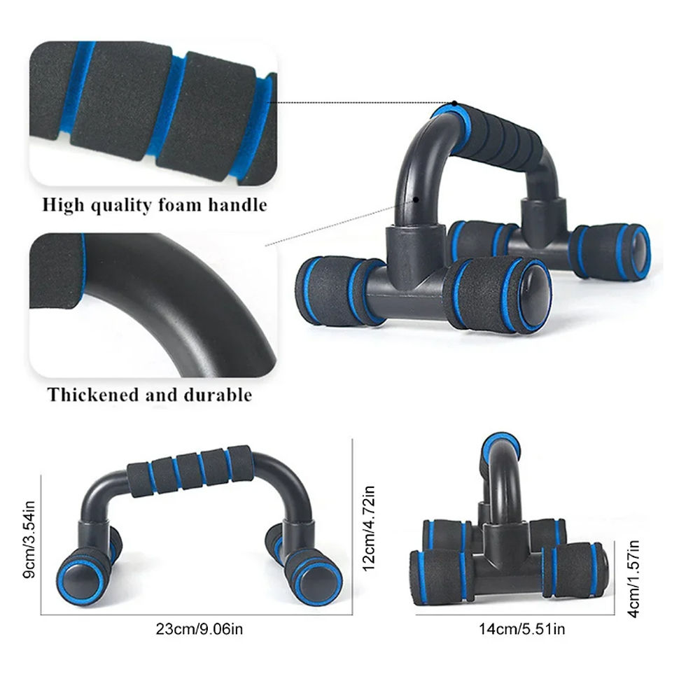 Thumbnail: 1pair U-shaped Push-up Rack Fitness Equipment Hand Sponge Grip Muscle Training P