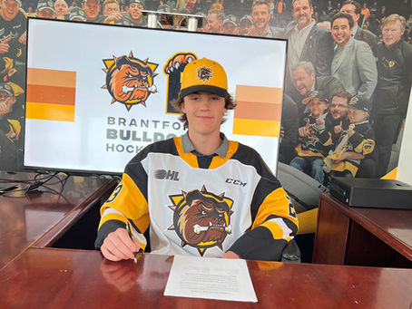 Ben Radley Signs with the Brantford Bulldogs