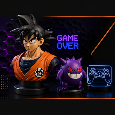 Logo Dream Factory 3D Print com itens de impressão 3D sob demanda geek e gamer.