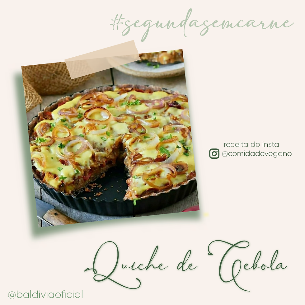 Quiche de Cebola #segundasemcarne