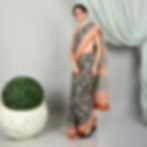 Rust Block Printed Chanderi Sarees.JPEG