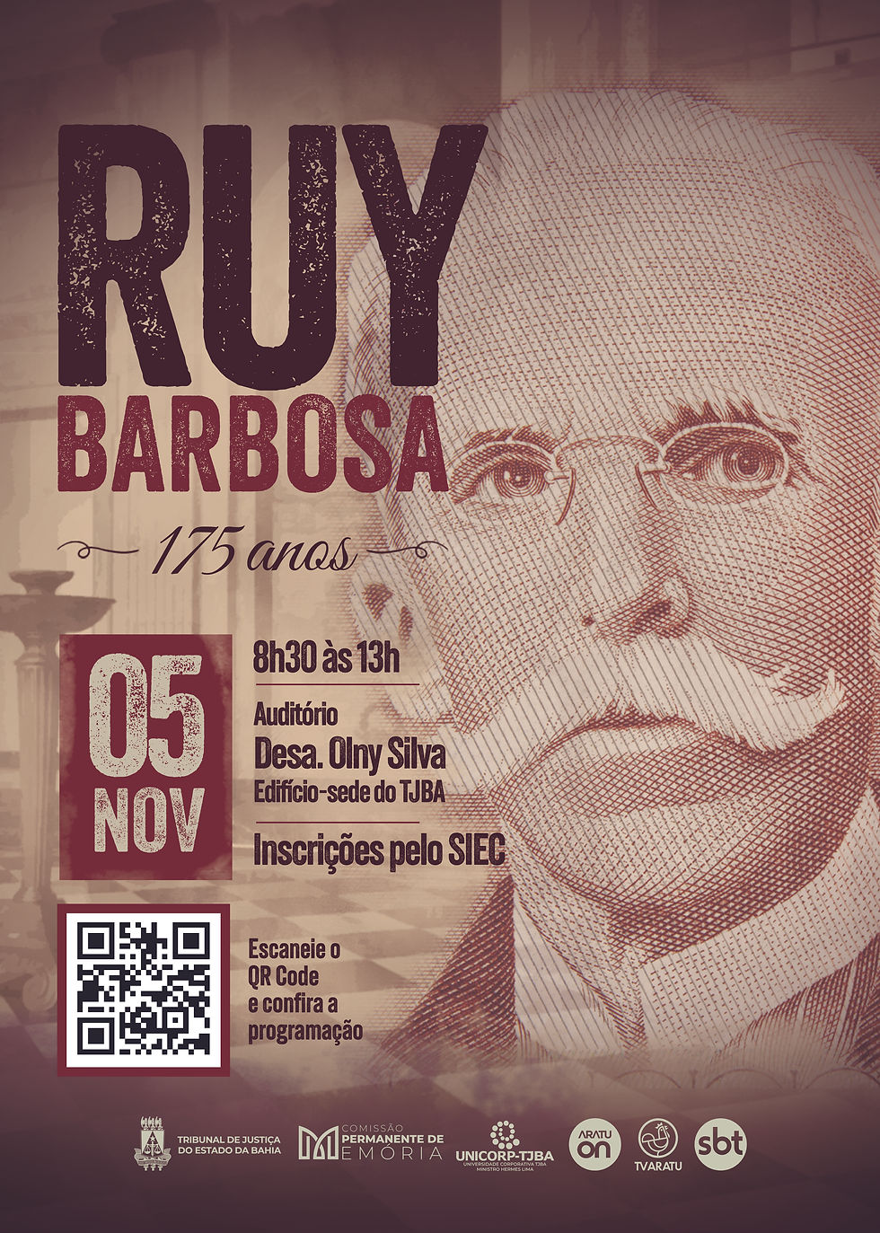 Cartaz A3 - Aniversário de Ruy Barbosa