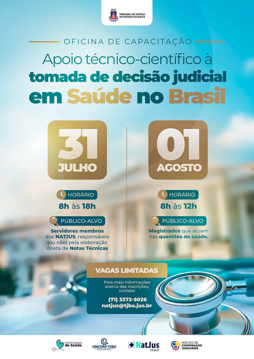Cartaz A3 - Apoio técnico-científico à tomada de decisão judicial em Saúde no Brasil