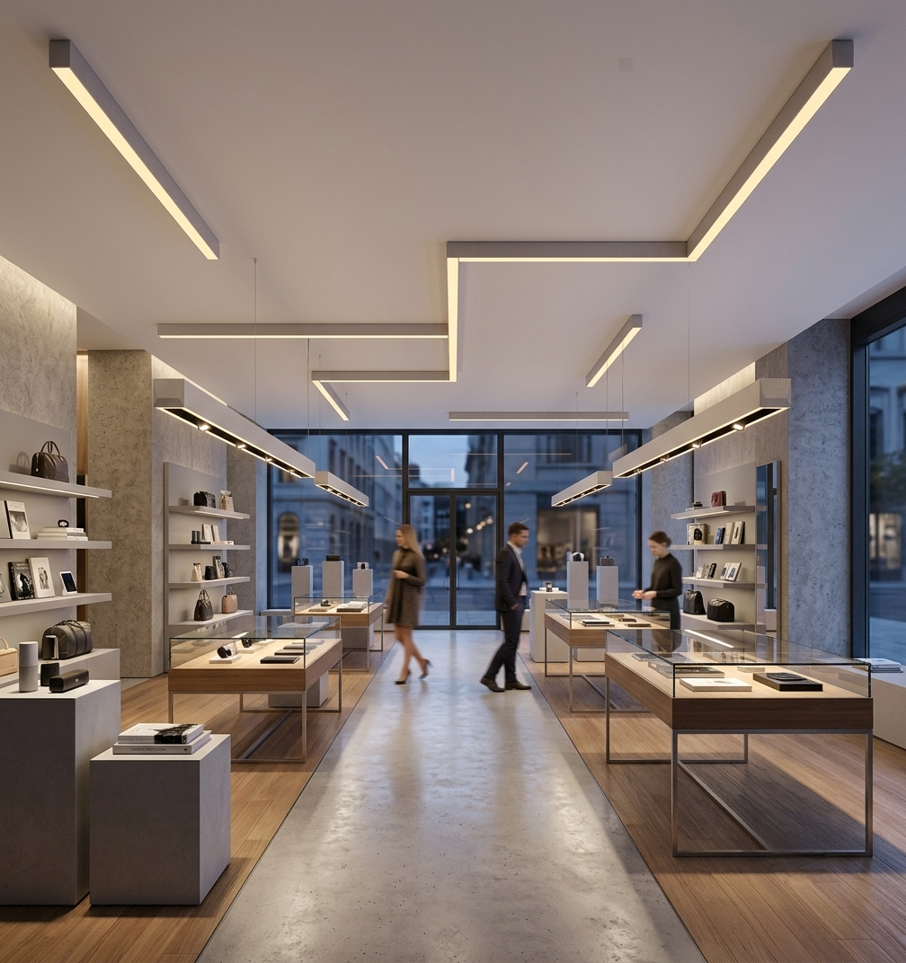 Düz Led Linear Sıva Üstü Armatür 