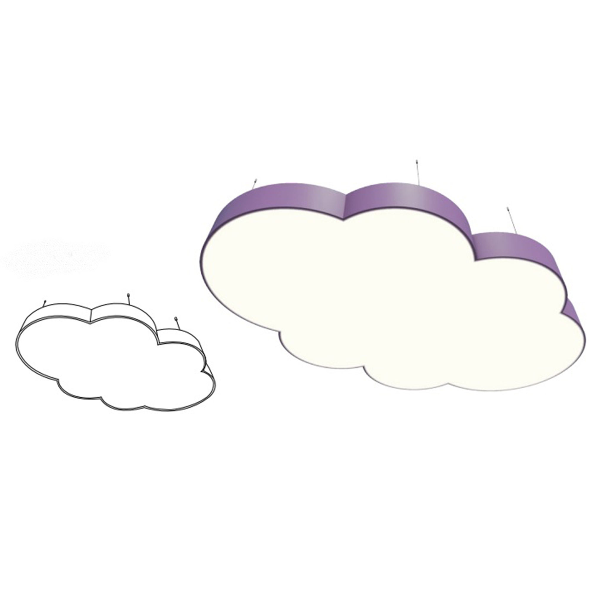 80x120 CM BULUT LED LİNEAR SARKIT ARMATÜR