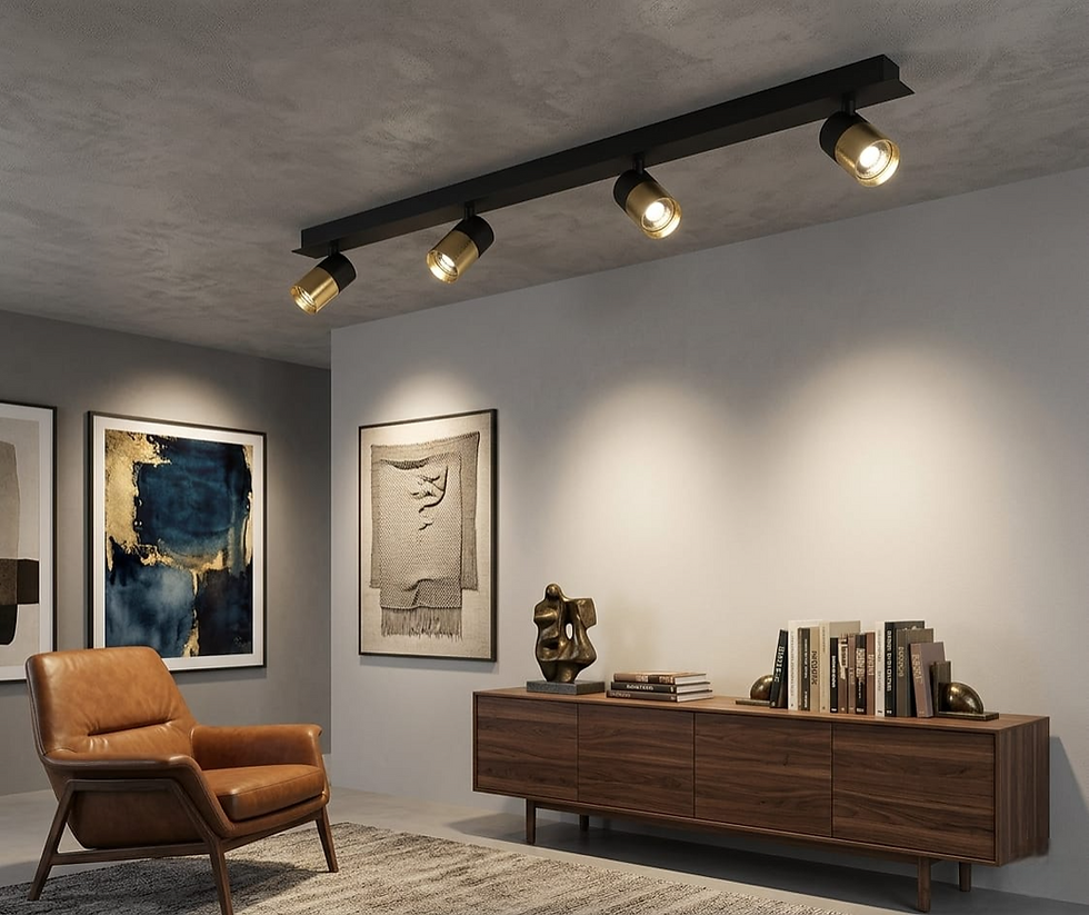 Küçük resim: Dekoratif Dörtlü G-10 Duylu Led Spot Avize 