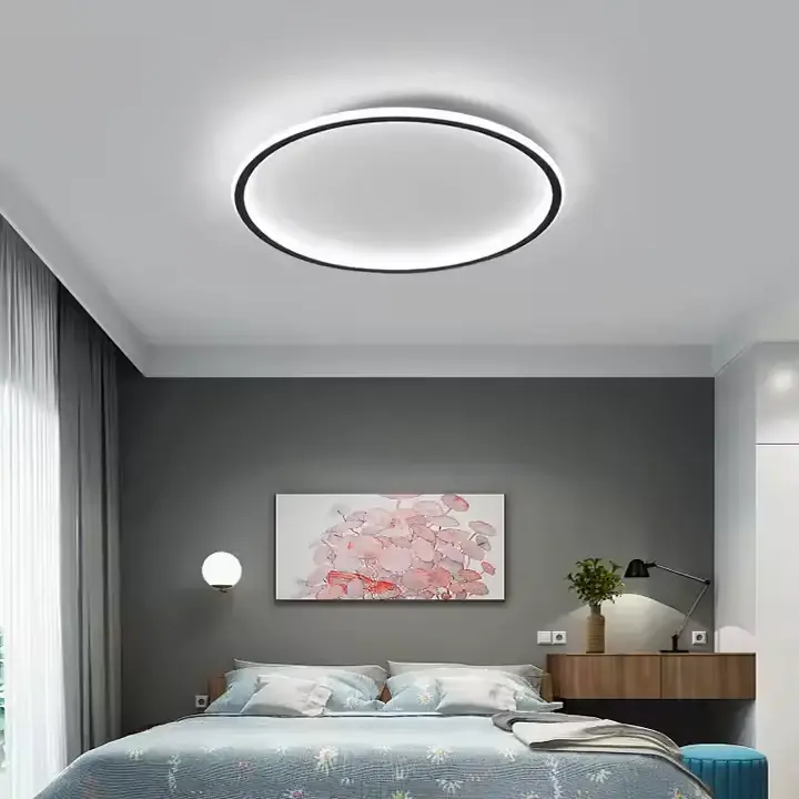 Küçük resim: Modern Dekoratif Yuvarlak Plafonyer Led Avize Easy 3 Renk