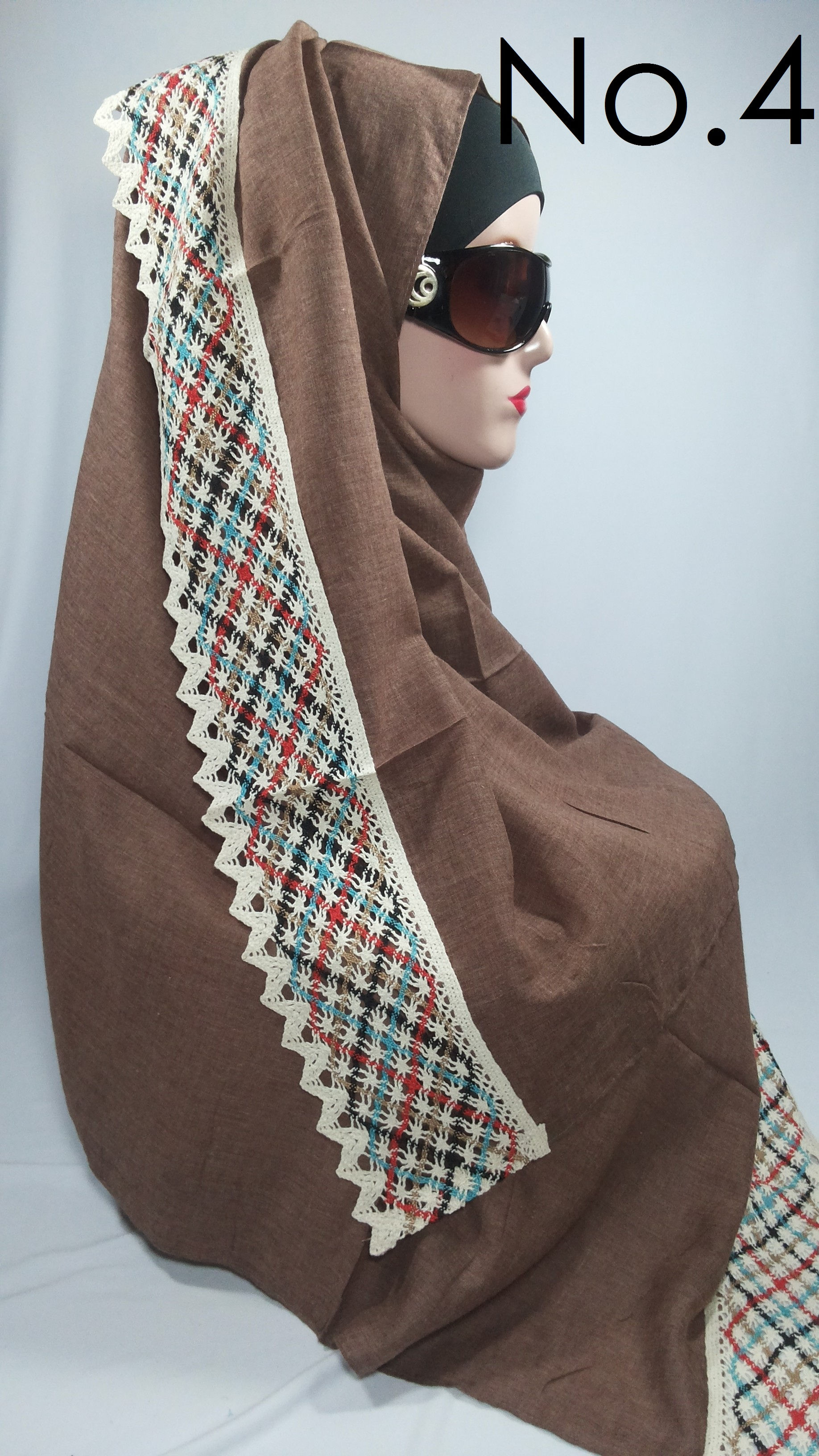 Pashmina Lacy / Pasmina Polos Katun Renda (C & Z Long Scarf)
