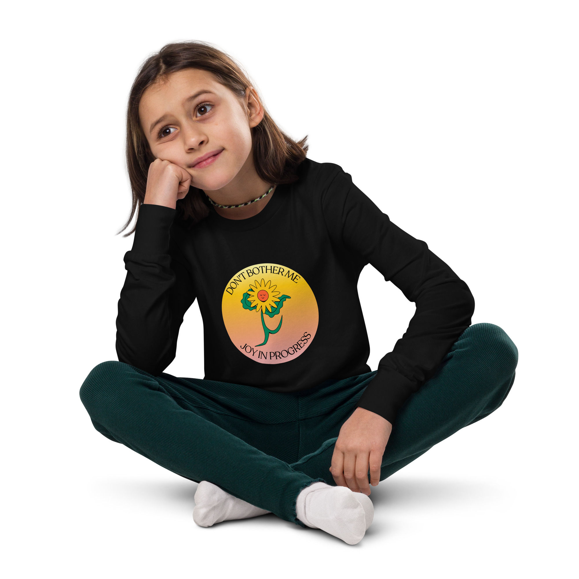 Kids "Joy in Progress" Long Sleeved Tee