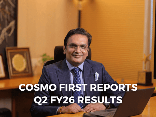 Cosmo First reports Q2 FY26 results