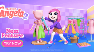 Outfit7 is introducing the new fashion editor feature in My Talking Angela 2