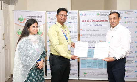 EDII partners with SBI Foundation for skill development of PwD under Project Swavlamban