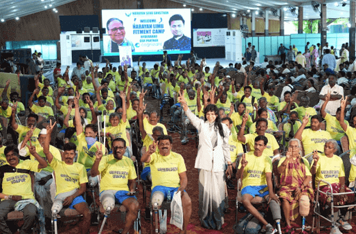 Narayan Seva Sansthan offers free Narayan Artificial Limbs to 783 differently-abled individuals in Hyderabad