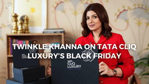 Twinkle Khanna conducts a class on how to navigate and ultimately surrender to Black Friday temptation on Tata CLiQ Luxury