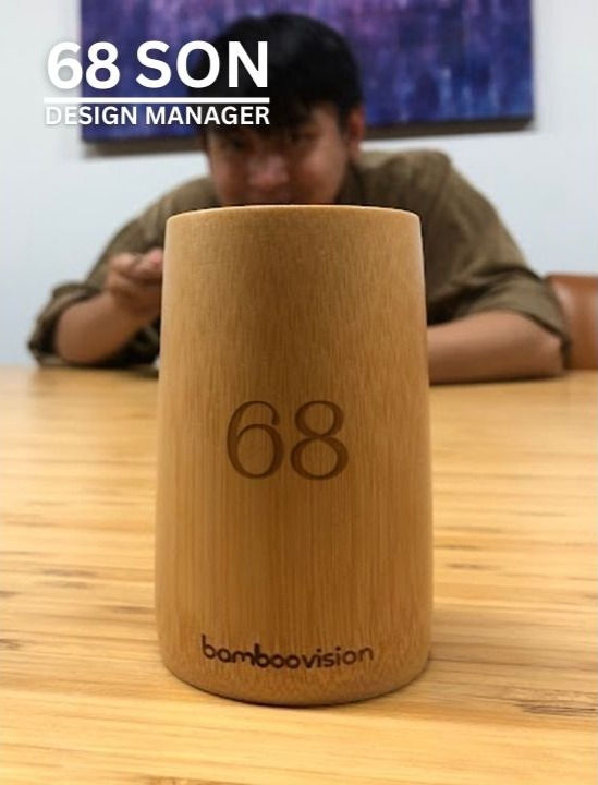 Thumbnail: Size M - CUSTOMIZABLE BAMBOO CUP (The American Dream Cup)