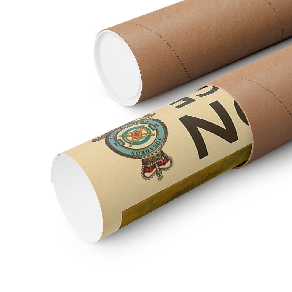 Thumbnail: 2 Squadron RAF Lossiemouth Vintage Print Poster - Royal Air Force Aviation Decor