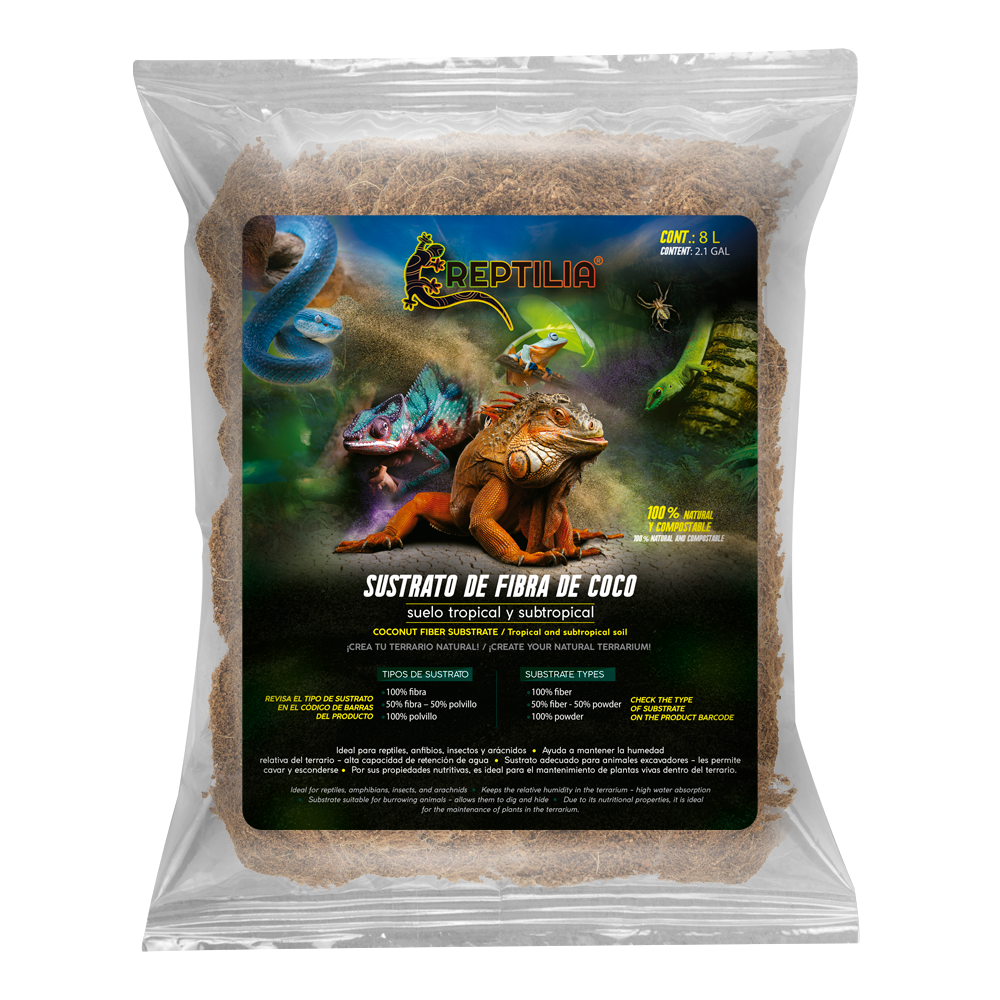 Sustrato de coco 100% Fibra | Reptilia