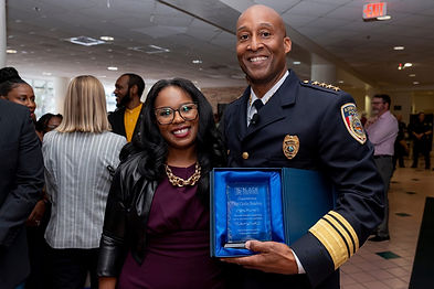 Black Empowerment & Community Council CEO, Tiffany Jeffers with City of Kissimmee Police Chief Charles Broadway