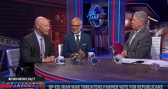 Marc Short speaks with two other panelists on CBS' The Takeout with Major Garrett