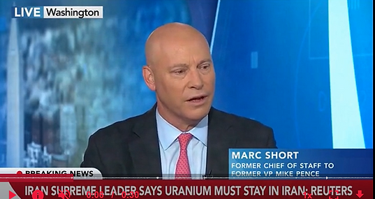 A photo of Marc Short on Bloomberg on May 21, 2026.