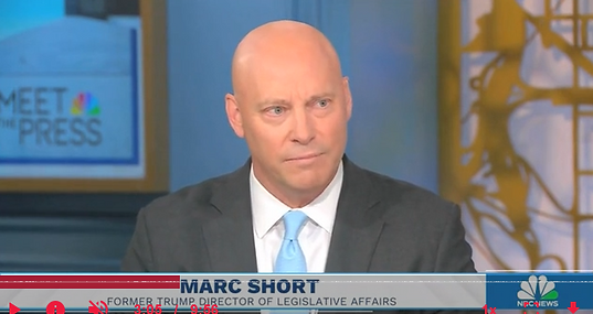 A photo of Marc Short on Meet the Press on May 24, 2026.