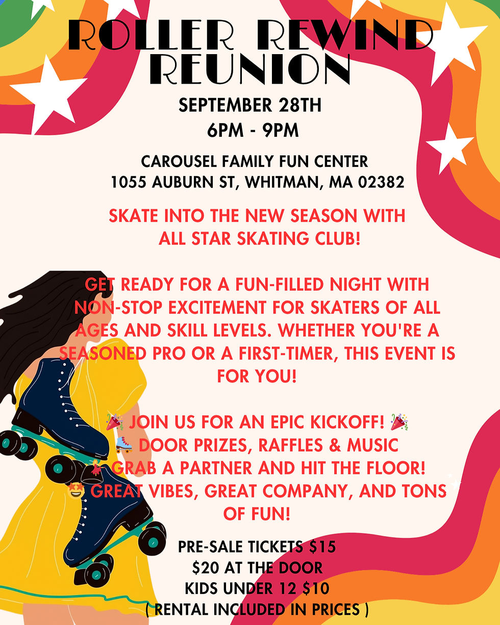 Roller Rewind Reunion Fundraiser