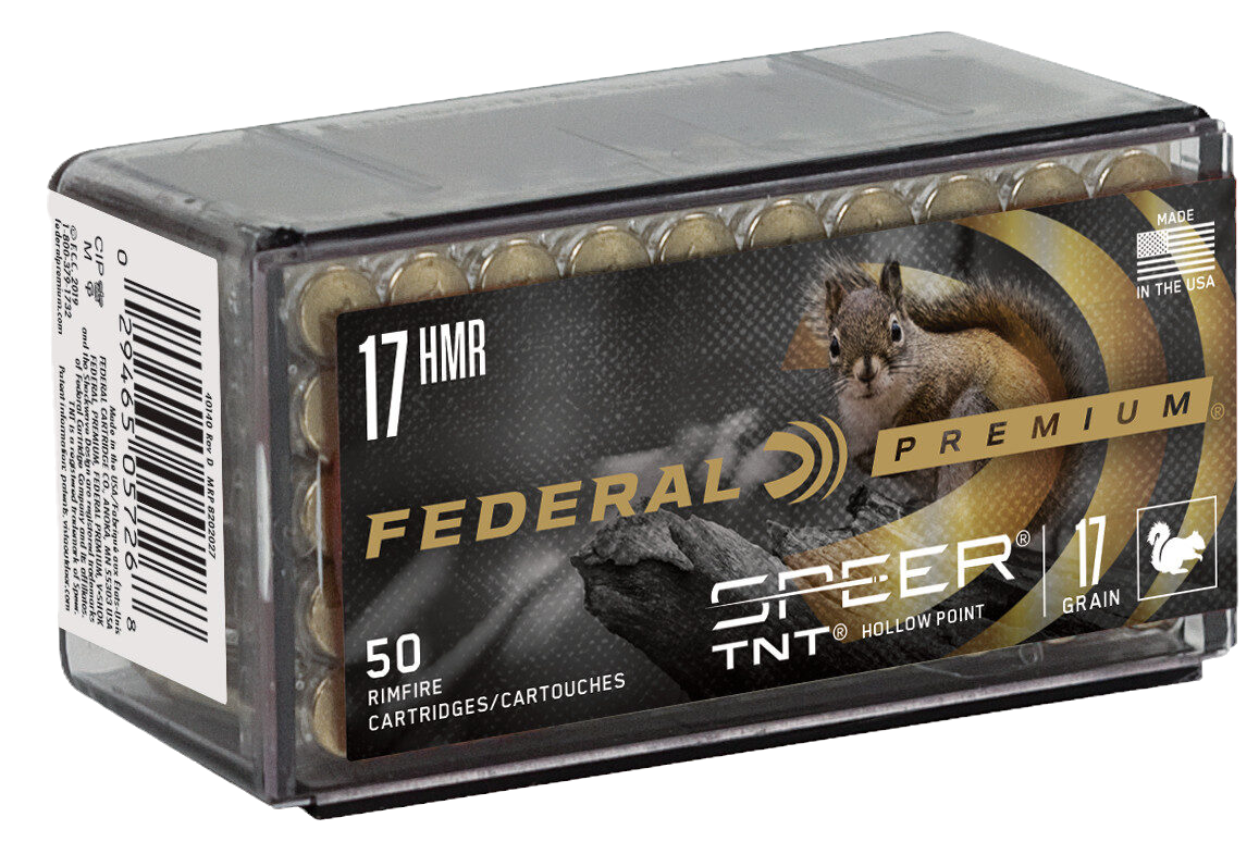 FEDERAL 17HMR 17GR Speer TNT V-Shok 50