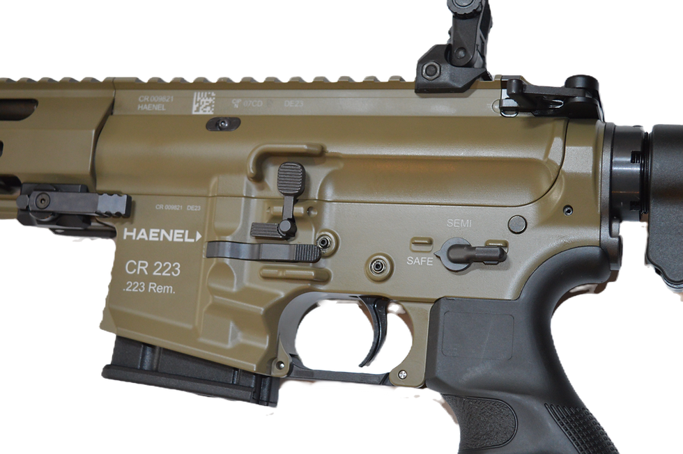 Miniatiūra: Graižtvinis šautuvas Haenel CR223 Cal. 223 Rem Olive 16,65''