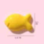 Giant Yellow Goldfish Cracker in top view