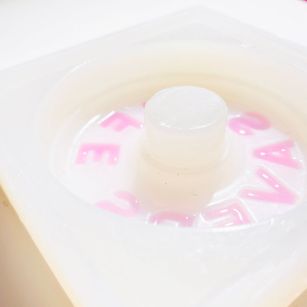 Thumbnail: Focus Detail On LifeSaver Silicone Mold For Resin Art  from top view