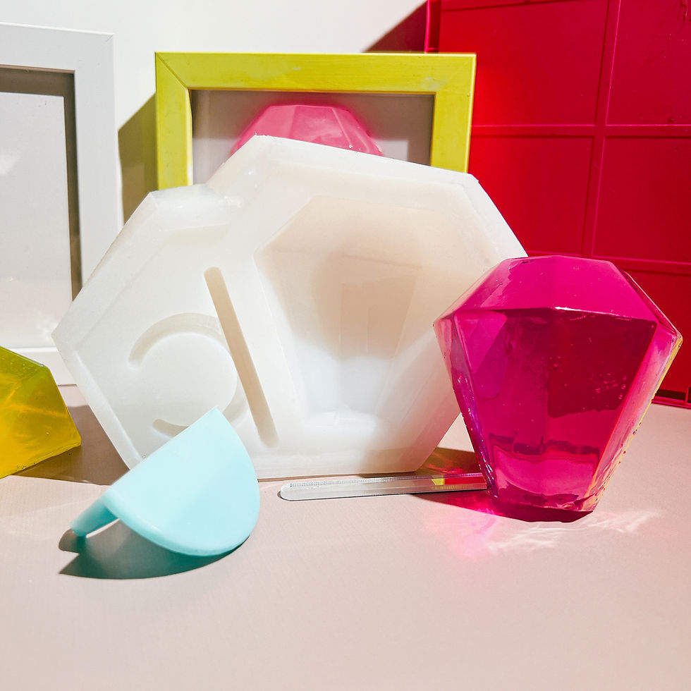 Thumbnail: Giant Ring Pop Silicone Mold for Resin Art from Front View