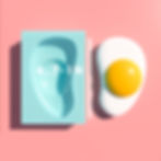 Giant Gummy Fried Eggs Mold for Wall Art anf 4.7 inches Gummy Fried Egg, top view