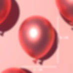 Resin Balloon Wall Art, top view