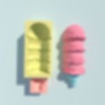 Quadruple Ice Cream Scoop Cone Silicone Mold for Resin Arts, top view