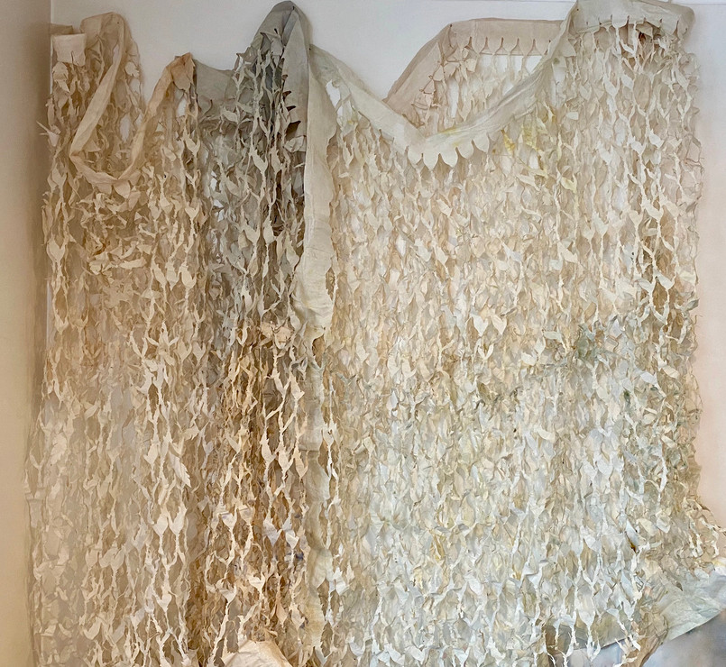 Mantles Series/2020/Mixed techniques on paper & silk/variable dimensions