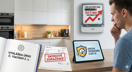 Úrad pre reguláciu sieťových odvetví (ÚRSO) vydal novú vyhlášku (účinnú od 27. novembra 2025), ktorá zásadne mení výpočet regulovaných cien elektriny na rok 2026.