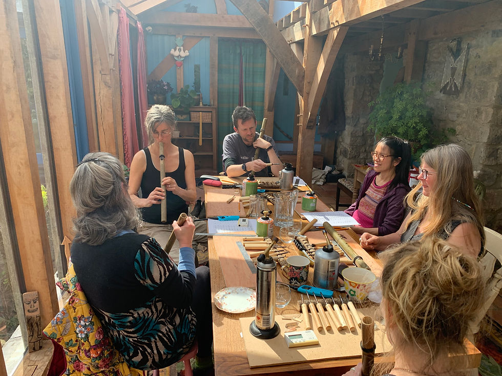 Native American Style Flute Making Workshop in Cornwall, UK
