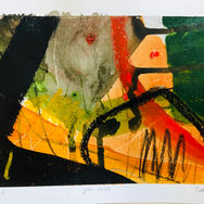 abstract painting, tahis dz, orange, organic, geometric, mixed media, acrylic, Tahis DZ, Thais Dalla Zanna, visual artist, contemporary artist, interdisciplinary artist