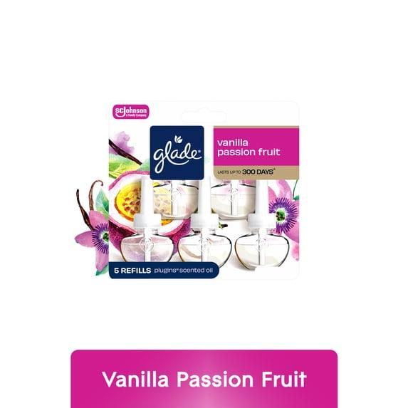 Glade Plugins 5 Pack Vanilla Passion Fruit