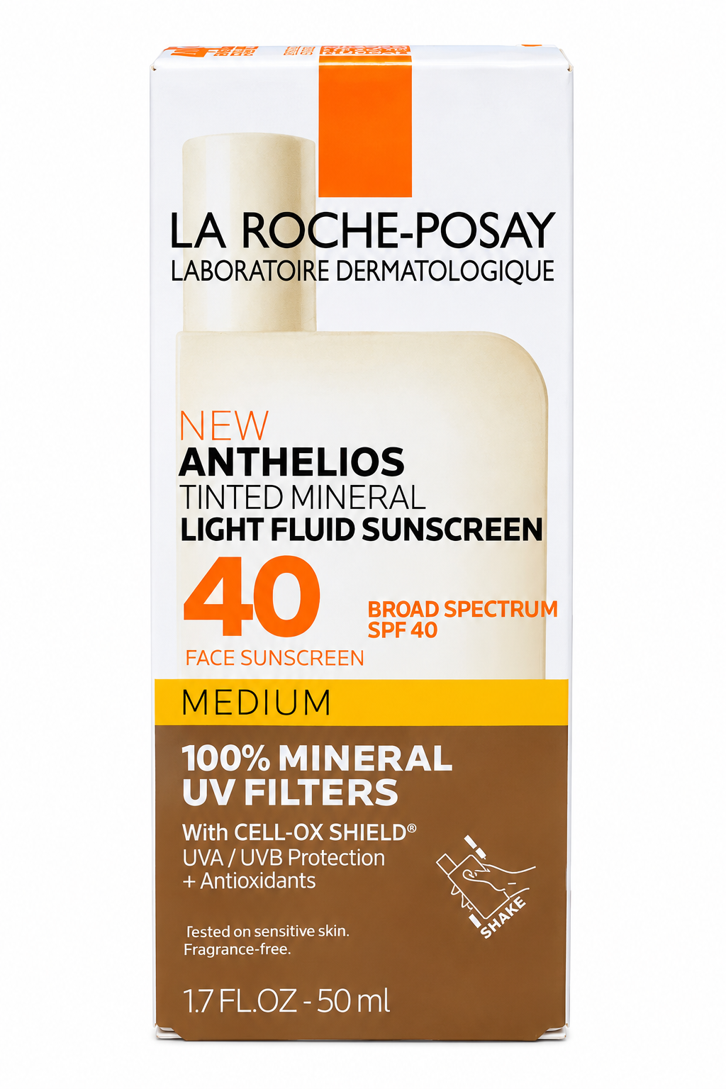 La Roche-Posay Anthelios Tinted Mineral Sunscreen SPF 40 – Medium 1.7 oz