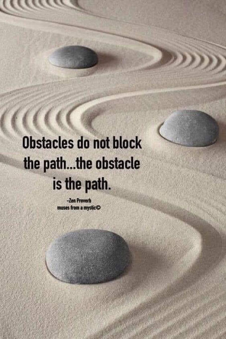 What is blocking your path?