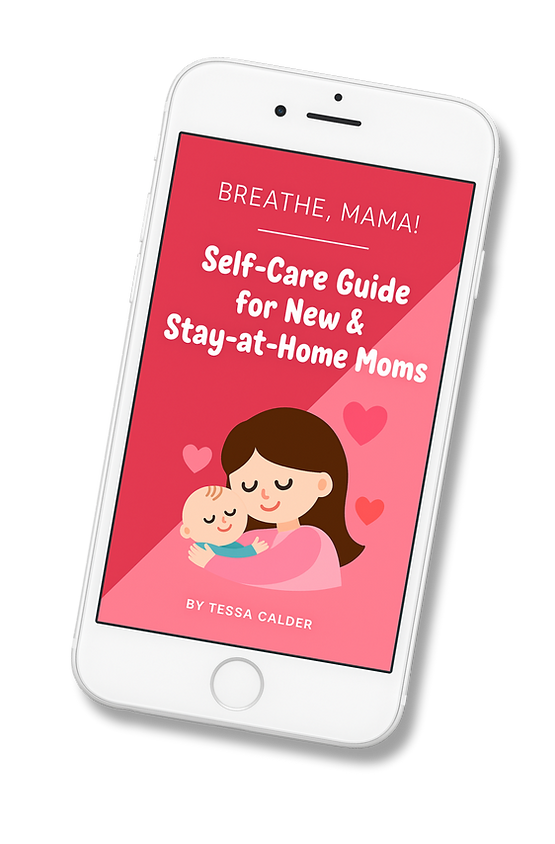 Breathe Mama pdf shown on a cell phone