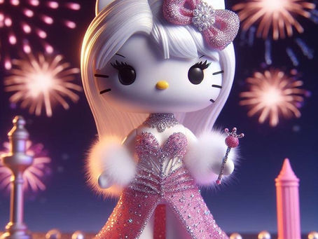 Fireworks kitty princess