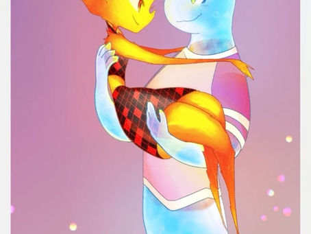 Lifted in his arms