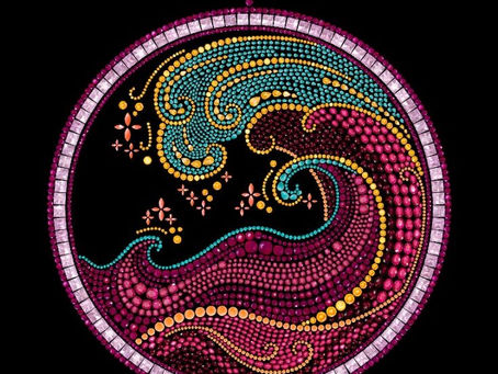 Tidal wave pocketwatch Dazzly