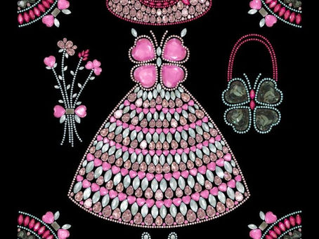 Pink clover dress Dazzly