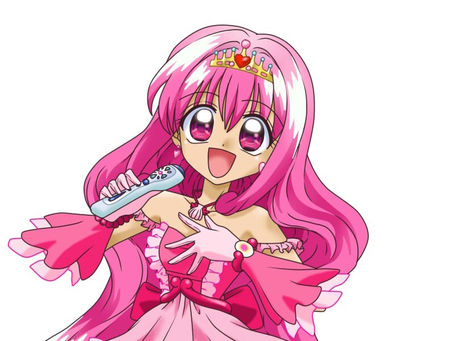 Pink mermaid idol with tiara